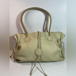 Carlos Falchi Leather Shoulder Bag